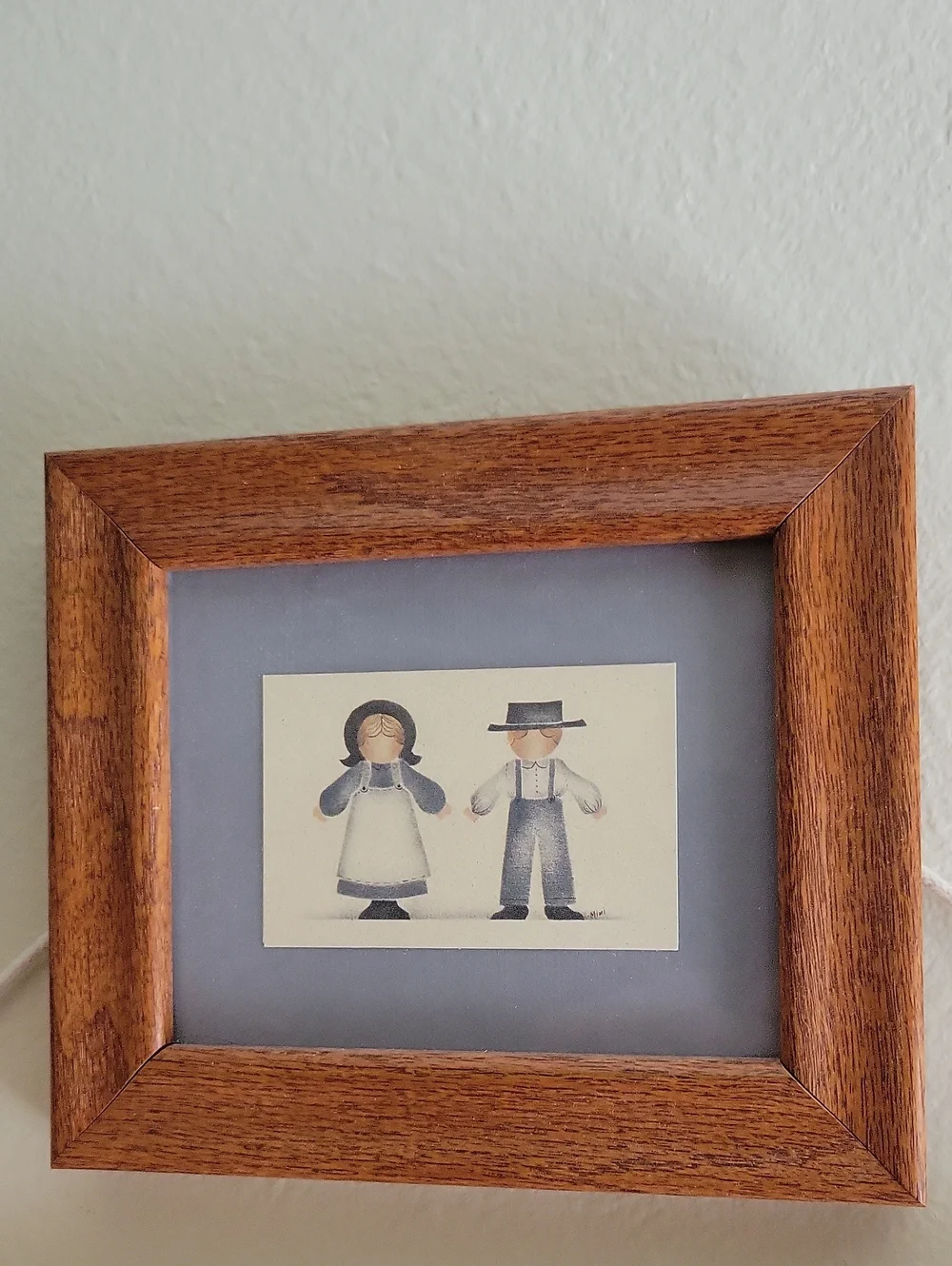 Folk Art Watercolor Framed Wall Art